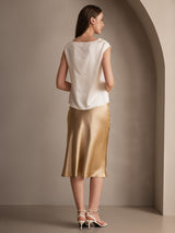 [Champagne] SilkSilky-AU Skirt 005