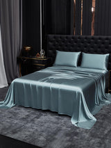 [Grayish Blue] SilkSilky-AU 22Momme Bedding Set 002