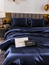[Dark Blue] SilkSilky-AU 19Momme Bedding Set 005