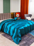 SilkSilky AU 25Momme Pure Silk Duvet Cover Teal 002