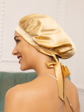 SilkSilky-AU Pure Silk Sleep Cap Champagne 002