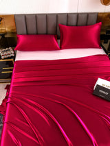 [Wine] SilkSilky-AU 19Momme Bedding Set 004