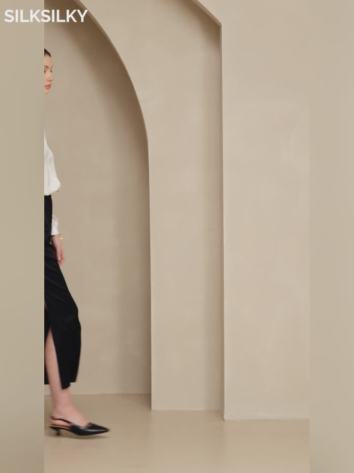 SilkSilky-AU 19Momme Silk Womens Pants-video-001