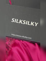 SilkSilky-AU Spaghetti Strap V Neck Nightgown video 001
