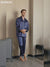 SilkSilky-AU Pure Silk Long Sleeve Lapel Men's Pyjamas video 001