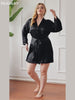 SilkSilky-AU-Pure-Silk-Long-Sleeve-Deep-V-Neck-Plus-Size-Dressing-Gown-video-001