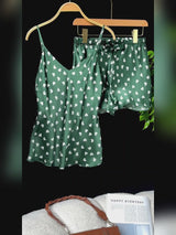 SilkSilky-AU Sleeveless V Neck Camisole Set video 001