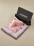 SilkSilky AU Pure Silk Scarf Pink 001