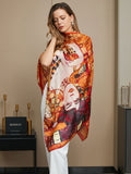 SilkSilky AU Pure Silk Scarf Multi 013