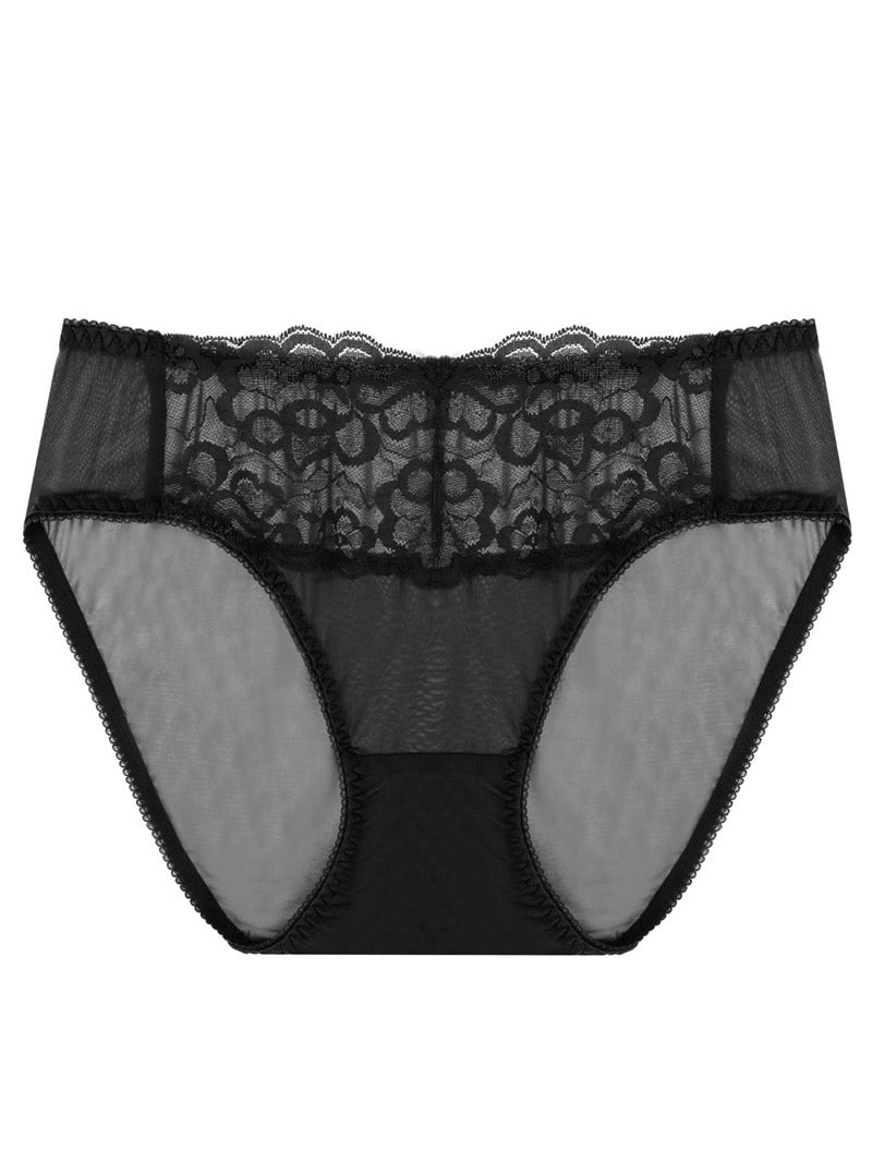 SilkSilky AU Silk Knitted Panty Black 006