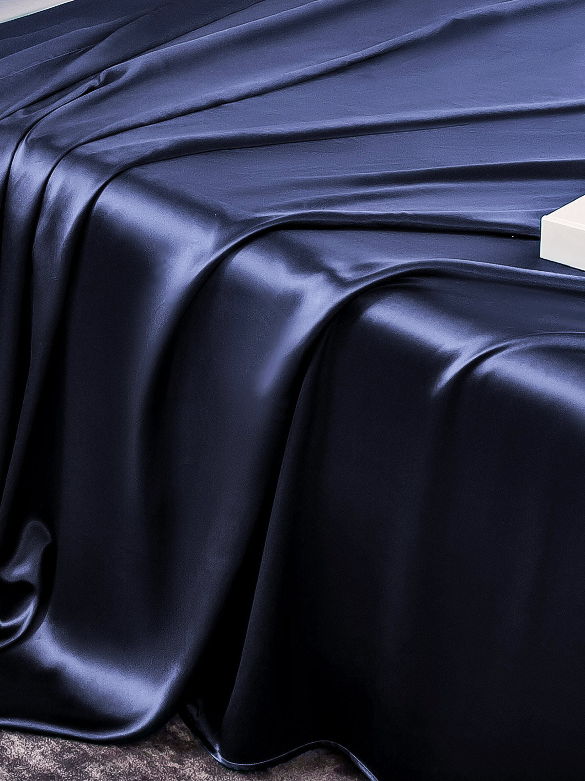 [Dark Blue] SilkSilky-AU 25Momme Pure Silk Bedding Set 005