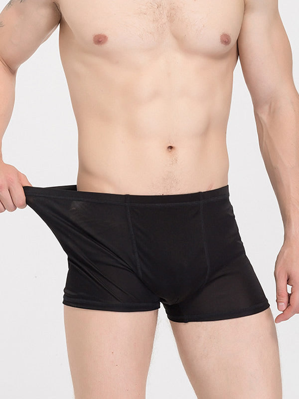 SilkSilky AU Silk Knitted Mens Underwear Black 003