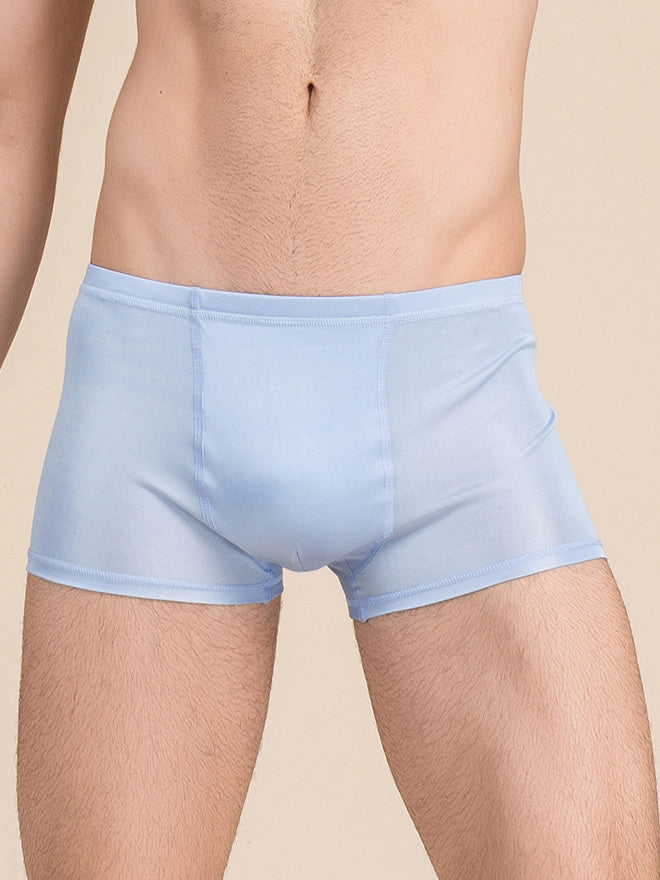 SilkSilky AU Silk Knitted Mens Underwear LightBlue 001