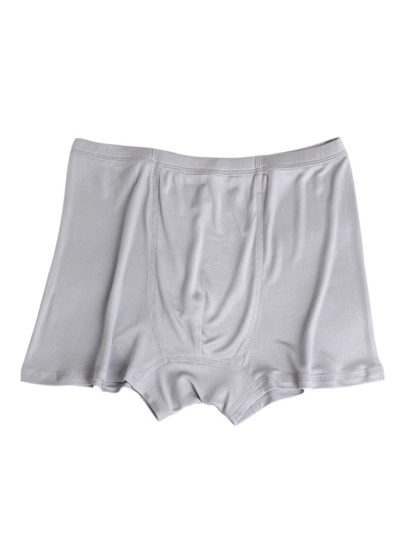 SilkSilky AU Silk Knitted Mens Underwear Gray 004