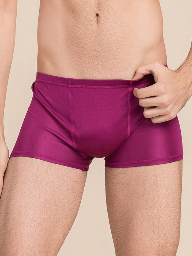 SilkSilky AU Silk Knitted Mens Underwear Wine 001