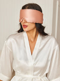 SilkSilky AU 19Momme Pure Silk Eye Mask Pink 004