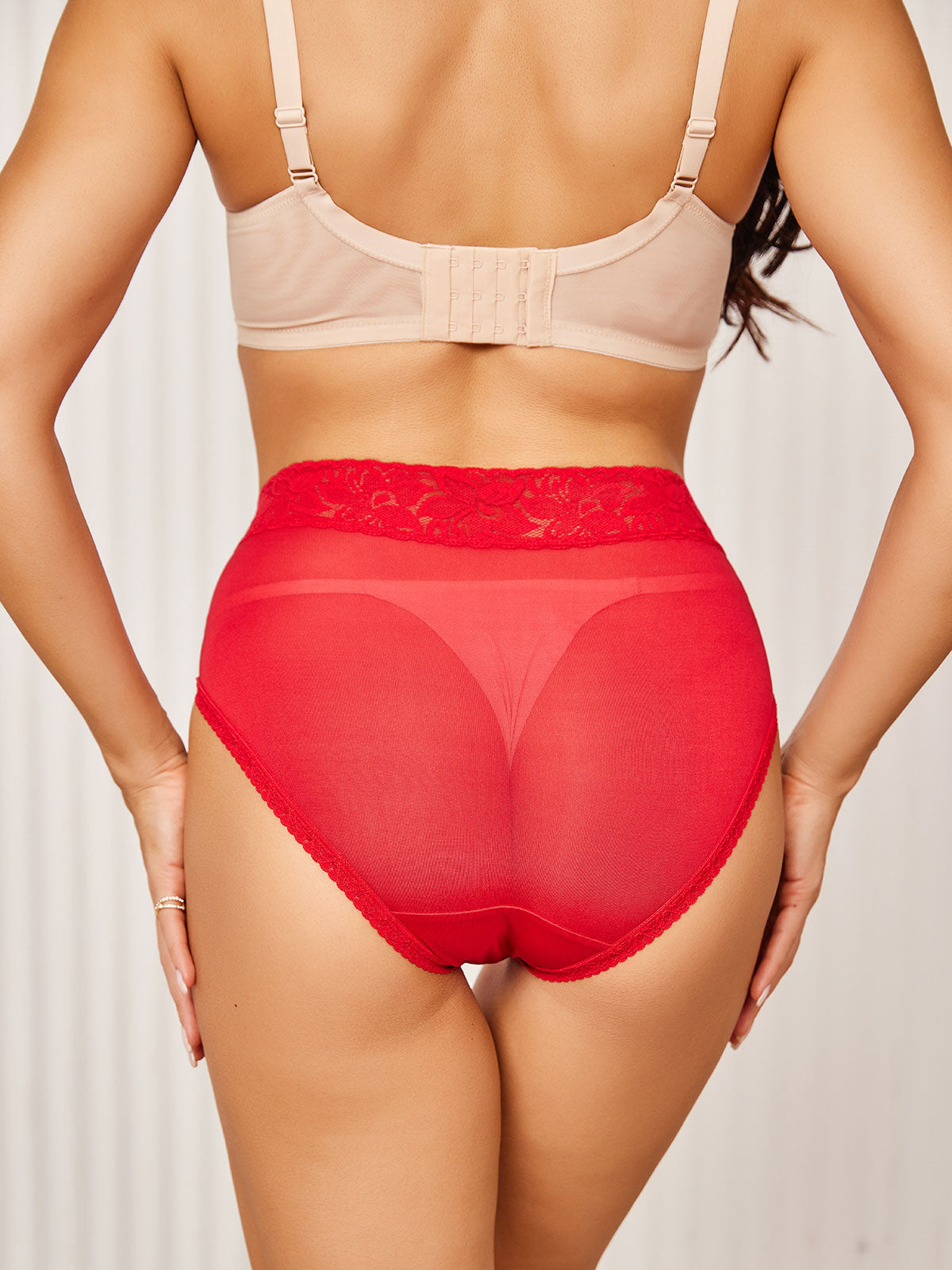 SilkSilky AU Silk Knitted Panty Red 004