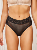 SilkSilky AU Silk Knitted Panty Black 001