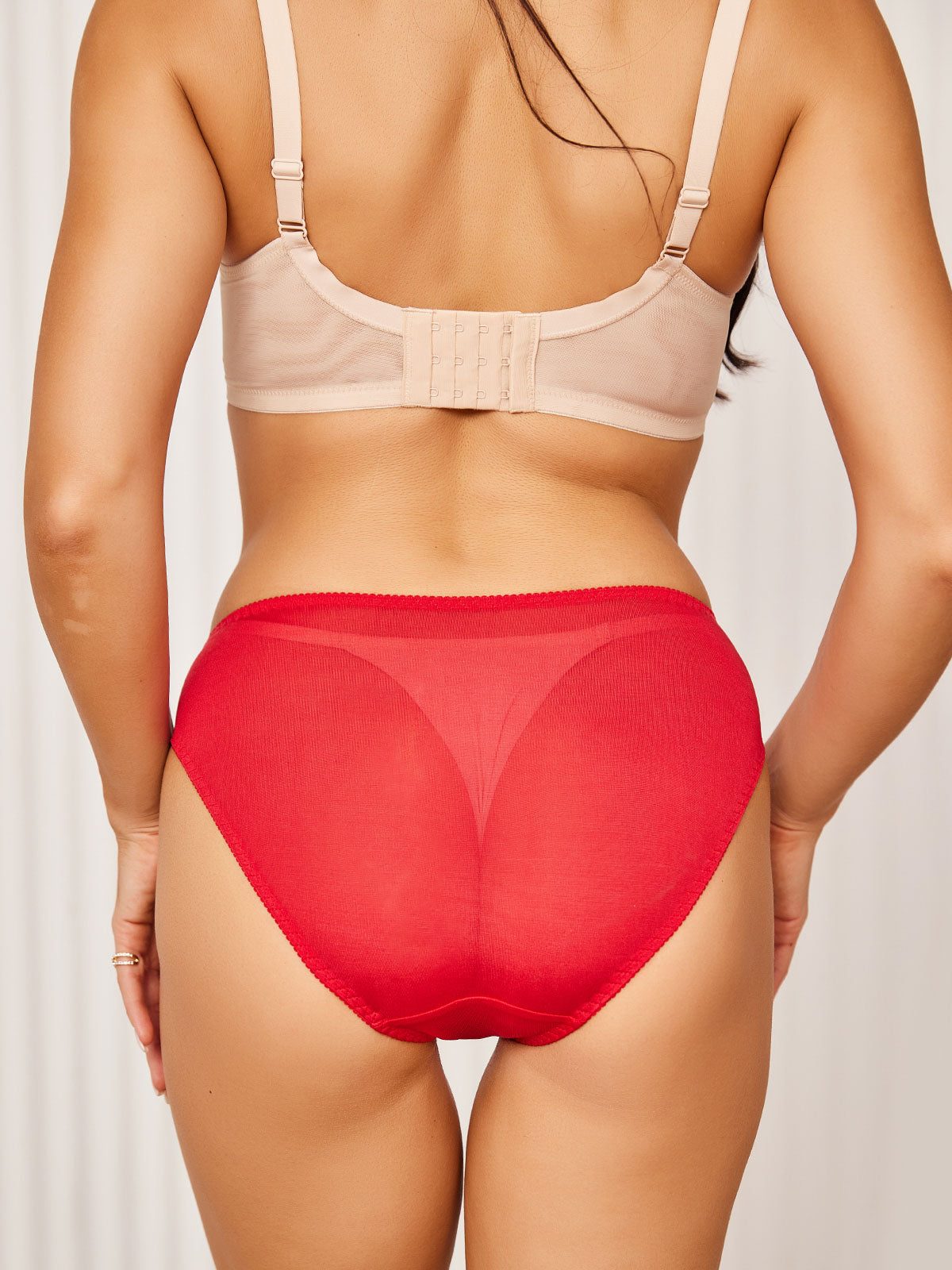 SilkSilky AU Silk Knitted Panty Red 003