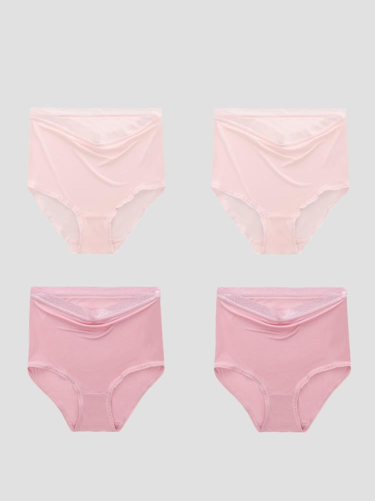 [LightPink+Pink] SilkSilky-AU Silk Knitted Panty 005