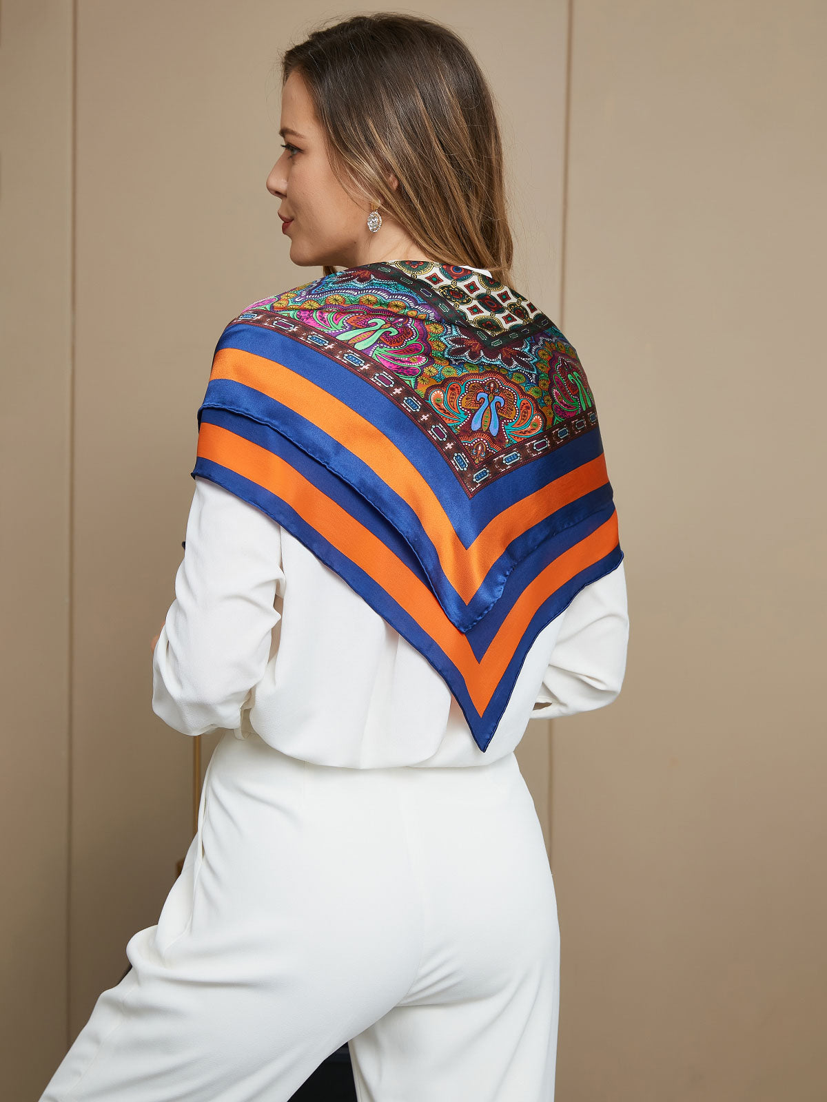 [P016] SilkSilky-AU Pure Silk Scarf 007
