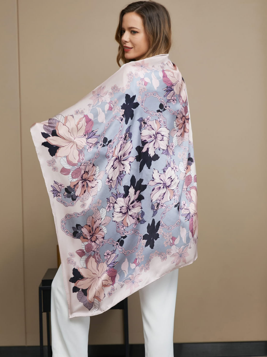 [P017] SilkSilky-AU Pure Silk Scarf 001