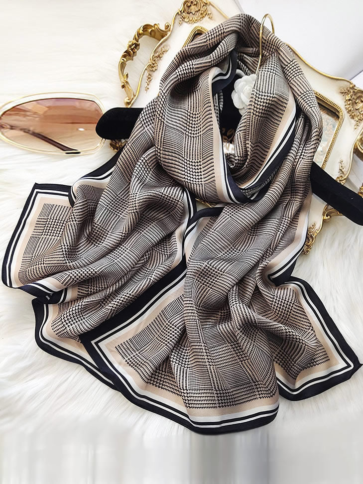 [P027] SilkSilky-AU Pure Silk Scarf 005