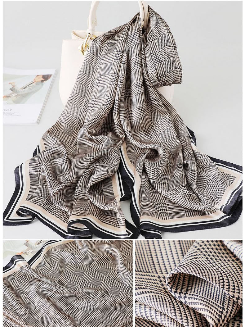 [P027] SilkSilky-AU Pure Silk Scarf 006