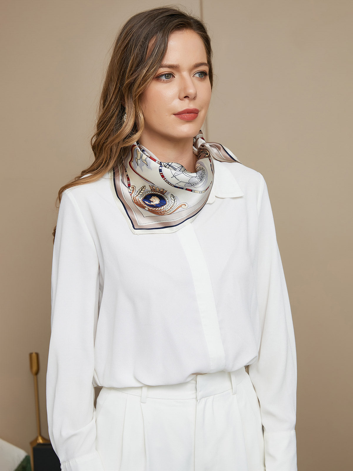 [P043] SilkSilky-AU Pure Silk Scarf 003