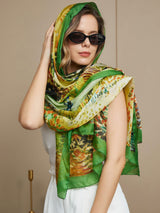 [P072] SilkSilky-AU Pure Silk Scarf 001