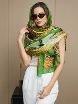[P072] SilkSilky-AU Pure Silk Scarf 007