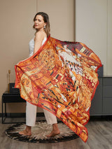 [P073] SilkSilky-AU Pure Silk Scarf 002