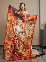 [P073] SilkSilky-AU Pure Silk Scarf 007