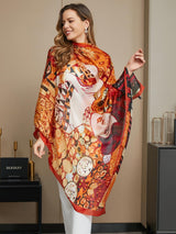 [P073] SilkSilky-AU Pure Silk Scarf 014
