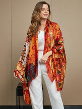 [P073] SilkSilky-AU Pure Silk Scarf 015