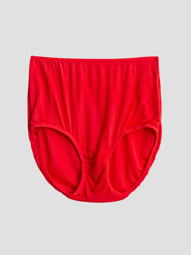 [Red] SilkSilky-AU Silk Knitted Panty 006