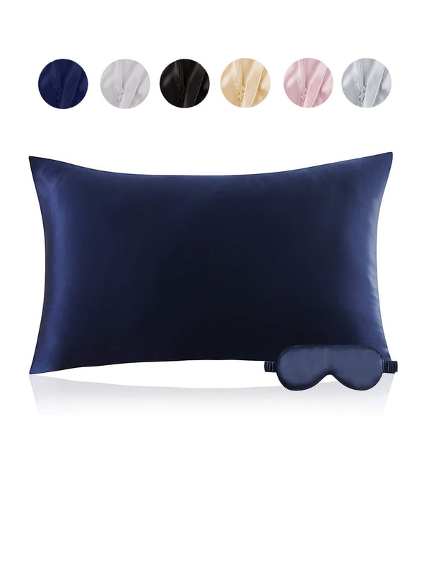 22Momme 2Pcs Set Silk Sleep Eye Mask + Pillowcase Set
